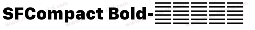 SFCompact Bold字体转换